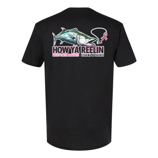 How Ya Reelin Breast Cancer Awareness Cotton Shirts