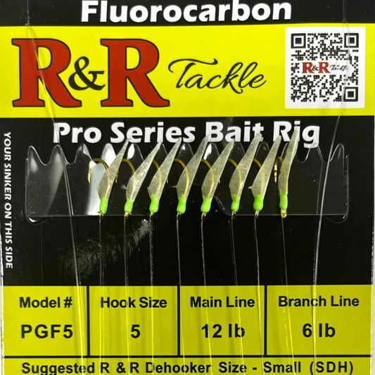 R&R PGF5 Pro Series Fluorocarbon Bait Rig Sabikis