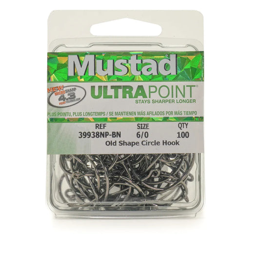 Mustad Old Shape Circle Hook 39938NP-BN