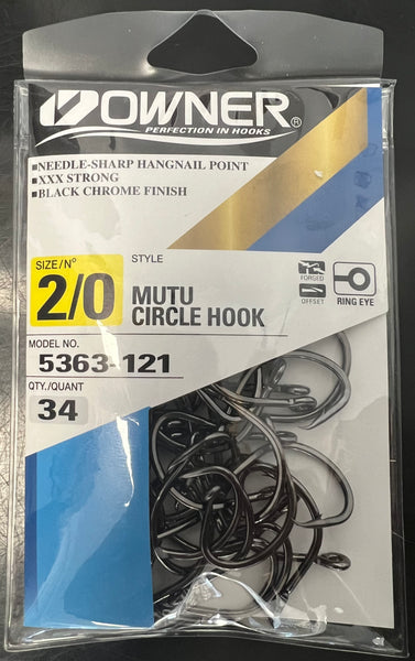 Black Chrome Owner Mutu Circle Hook – howyareelintackle