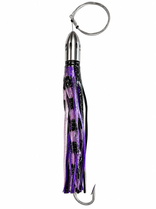 RIGGED Billy Baits Mister Big 16oz - Chrome Head - Black/Purple Skirt
