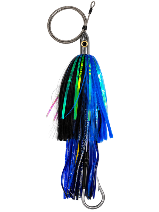 How Ya Reelin Ilander Wahoo Lure - Chrome Head - Black/Blue - Flash