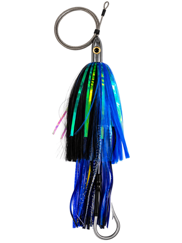 How Ya Reelin Ilander Wahoo Lure - Chrome Head - Black/Blue - Flash
