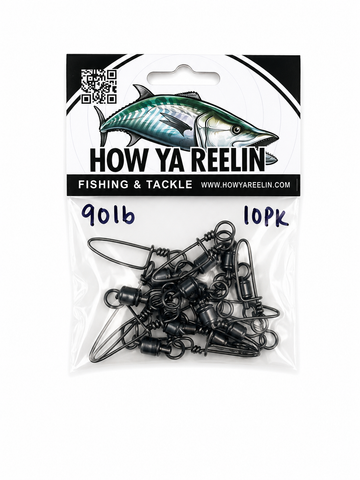 90 lb Ball Bearing Snap Swivels 10pk