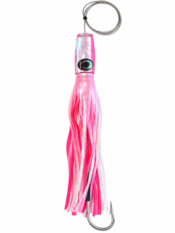RIGGED Moyes Lures XL - Pink Head - Pink/White Skirt