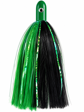 UNRIGGED How Ya Reelinander Wahoo Lure - Green Head - Green/Black - Green Flash