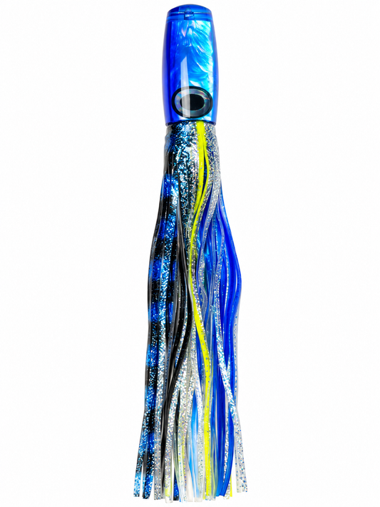 UNRIGGED Moyes Lures XL - Blue Head - Blue/Silver Skirt