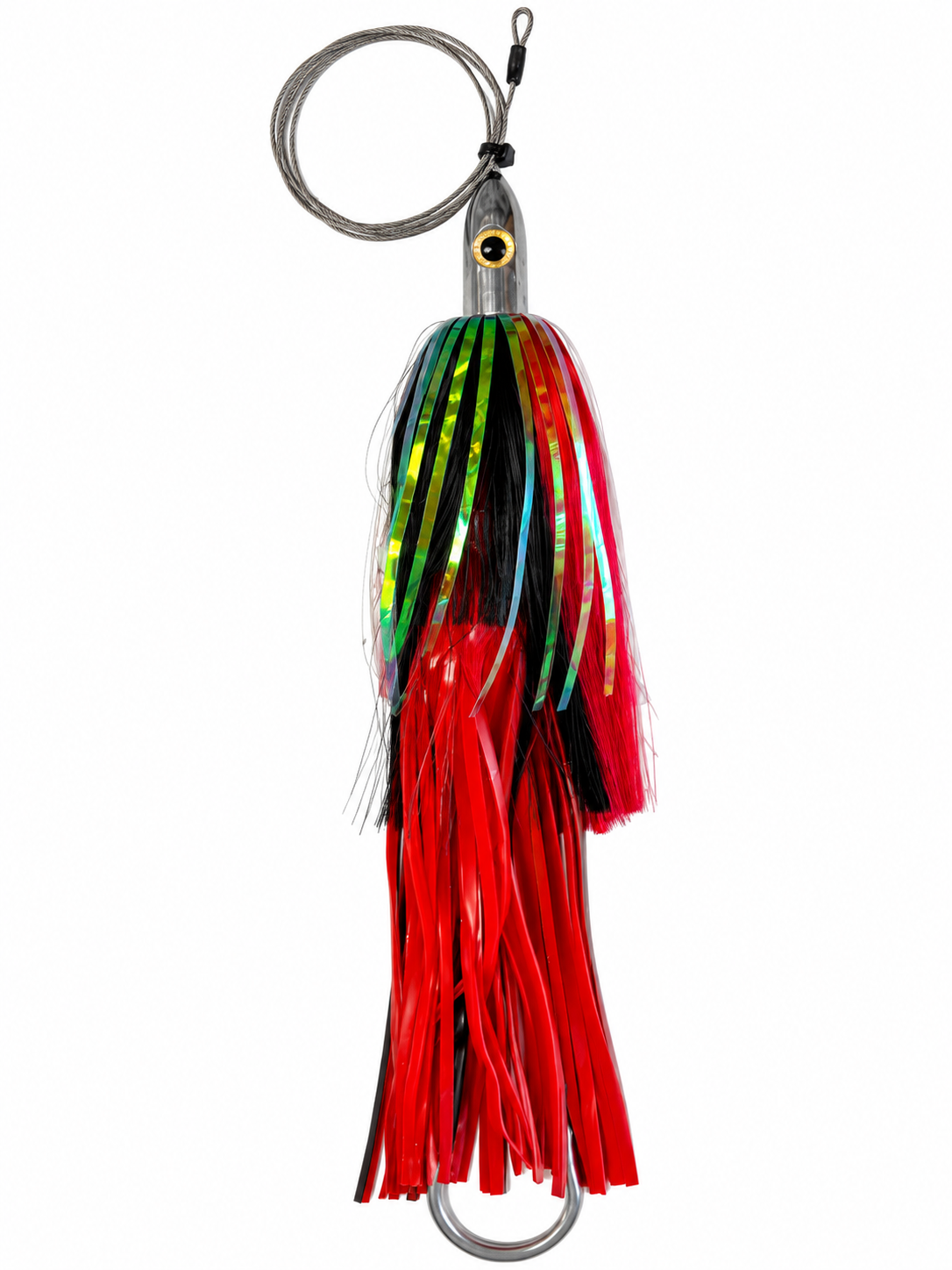 How Ya Reelin Ilander Wahoo Lure- Chrome Head - Red/Black - Flash