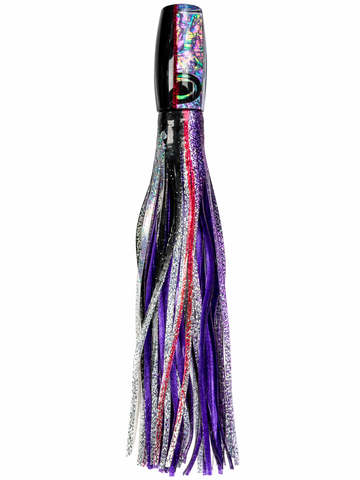 UNRIGGED Moyes Lures XL Shotgun - Purple/Black Head - Purple/Silver Skirt
