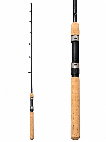 Light Spin HYR E-Glass Blacked Out Rod (Yellowtail/Bait/In-Shore)