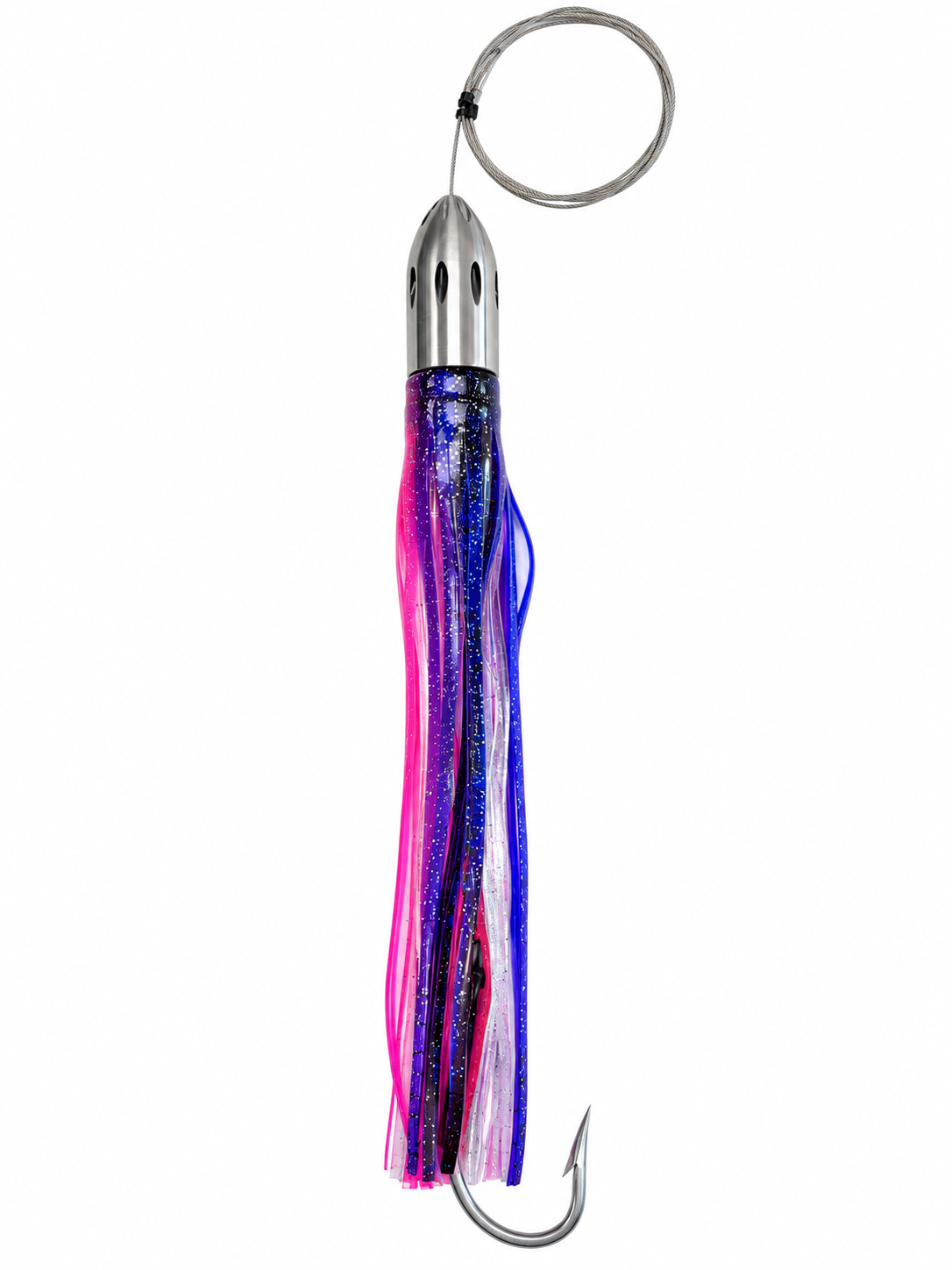 RIGGED Billy Baits Mister Big 16oz - Chrome Head - Pink/Purple Skirt