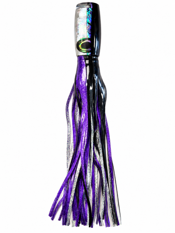 UNRIGGED Moyes Lures XL - Purple/Black Head - Purple/Black Skirt