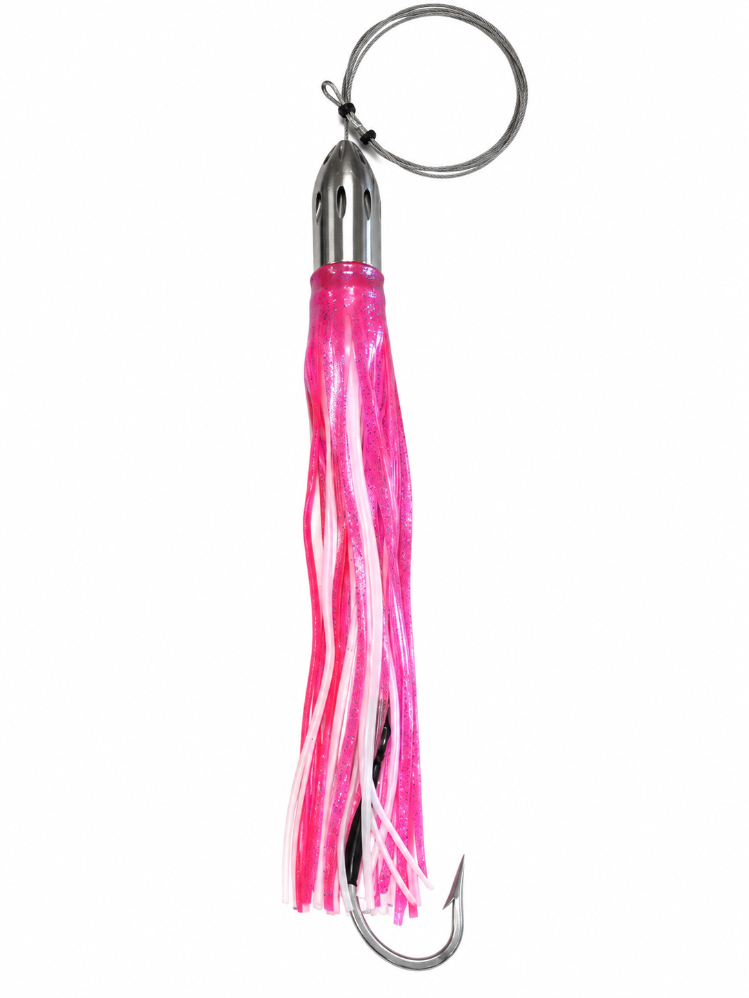 RIGGED Billy Baits Mister Big 16oz - Chrome Head - Pink/White Skirt