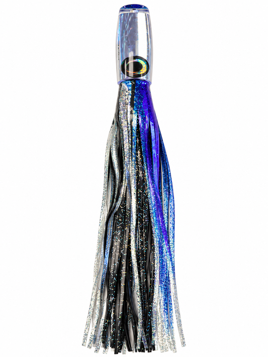 UNRIGGED Moyes Lures XL - Mirror Head - Purple/Black Skirt