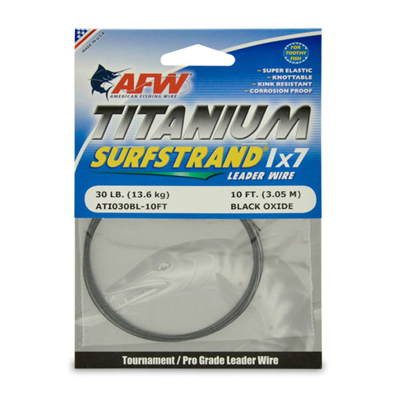 American Fishing Wire 1x7 Titanium Leader Wire 100 ft