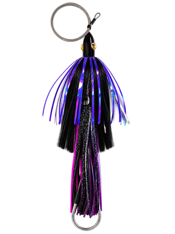 How Ya Reelin Ilander Wahoo Lure - Black Head - Black/Purple - Purple Flash
