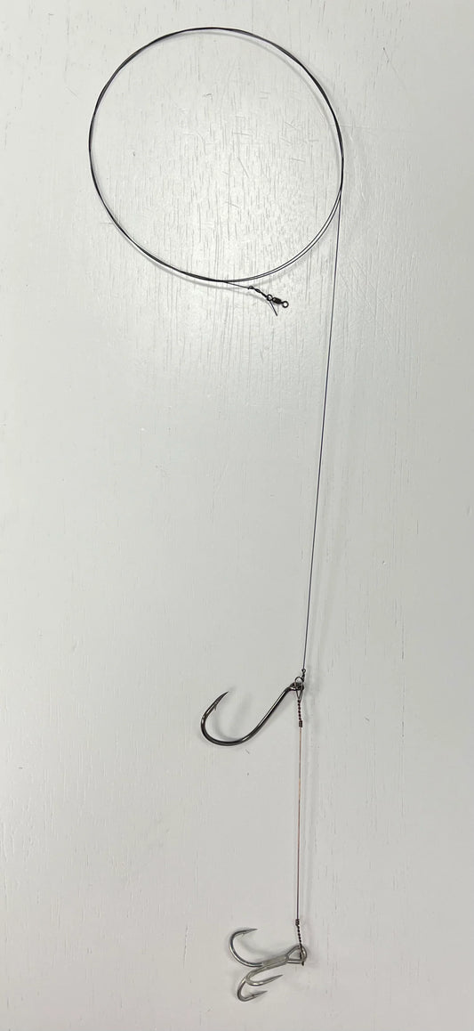 Kite 50 Lb Main Wire #8 Trace Wire 6/0 J Hook #1 Owner ST-66 Treble