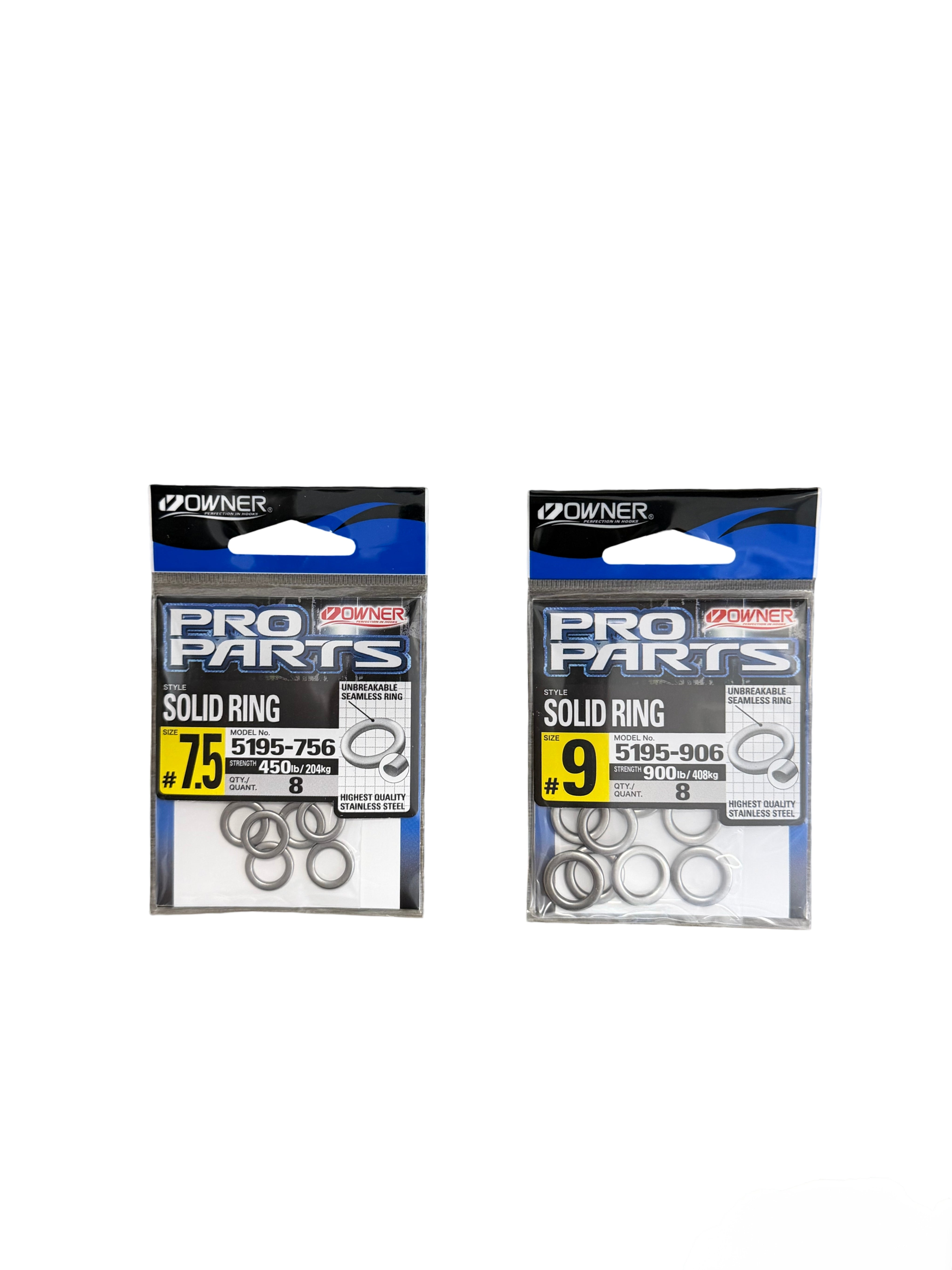 V Owner Pro Parts Solid Rings 8 Pack