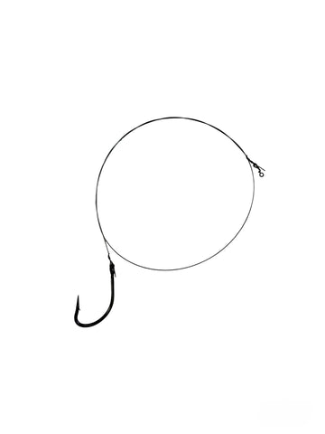 30 lb Single J Hook (18 in AFW Titanium)