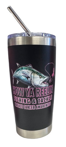 How Ya Reelin Breast Cancer Awareness Cups