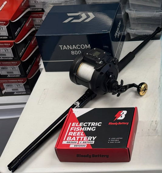 HYR Daiwa Tanacom 800 Kite Reel Combo