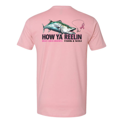 How Ya Reelin Breast Cancer Awareness Cotton Shirts