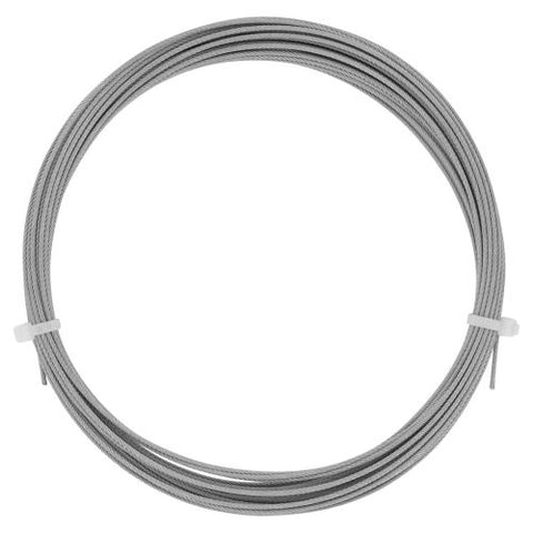 AFW 49 Strand Steel Leader Cable - 30 ft Coil - 480 lb Test - Bright