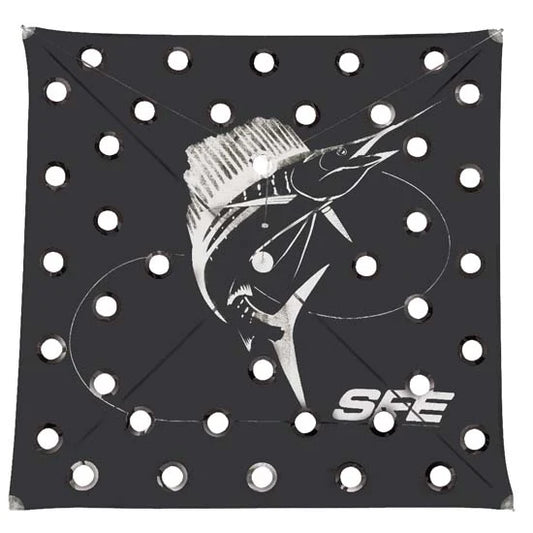 SFE Tournament Series Black Fishing Kite 12-30 MPH. 34" x 34"