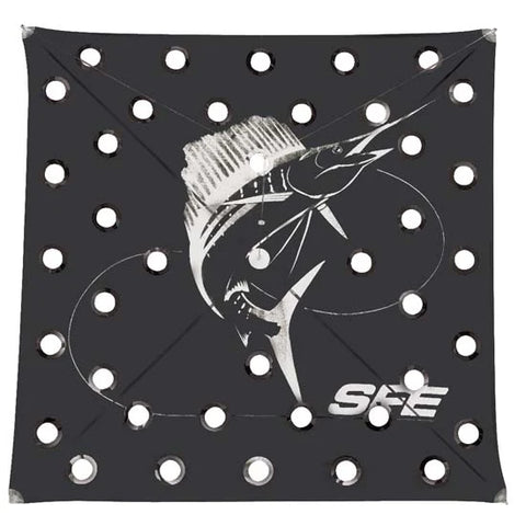 SFE Tournament Series Black Fishing Kite 12-30 MPH. 34" x 34"