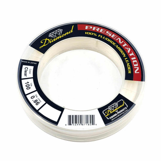 Diamond Clear Fluorocarbon Leader 100yd