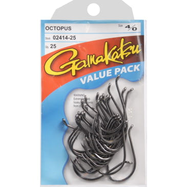 Black Nickel Gamakatsu Octopus J Hook