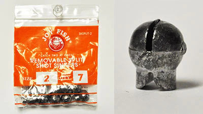 Lee Fisher Sports Removable Split Shot Sinkers