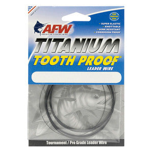 American Fishing Wire Titanium Tooth Proof Leader Wire 1000 ft